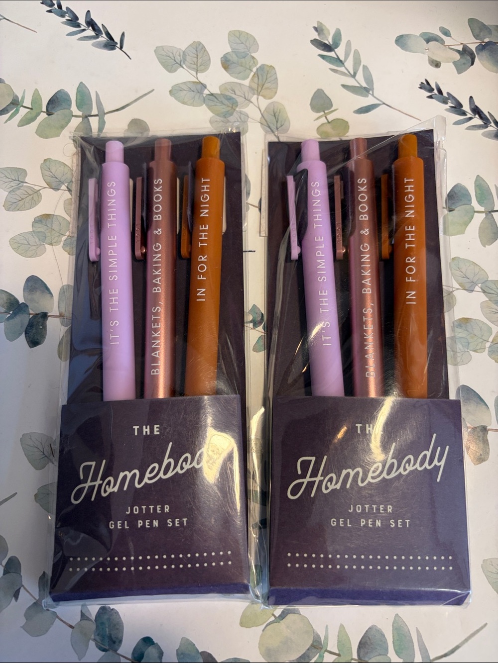 Gel Pen Set - homebody Lavender, Brown & Terracotta Includes two 3 packs
